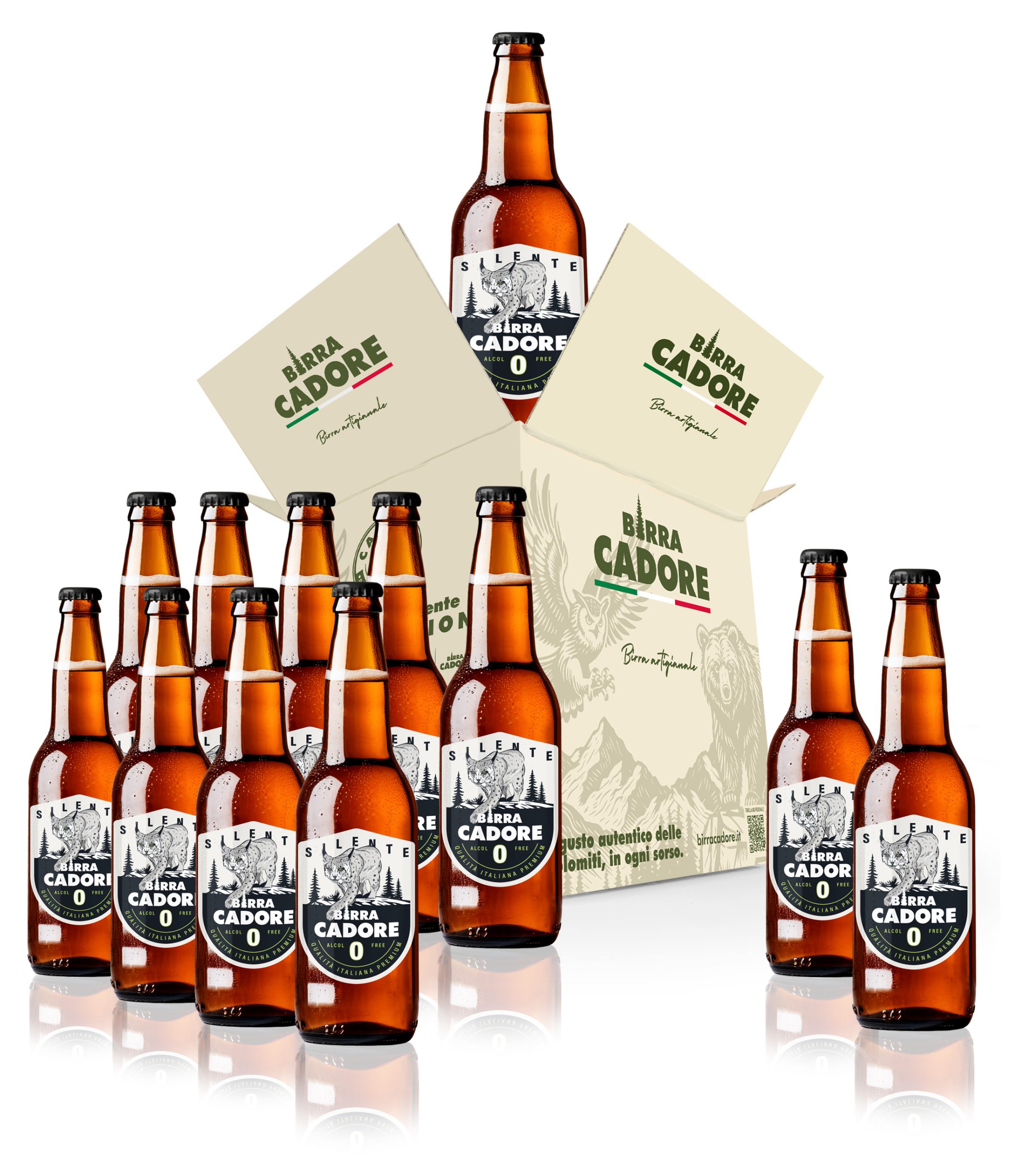 scatola - Birra Analcolica SILENTE - Birra Cadore