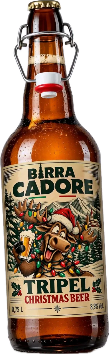 Bottiglia di Birra Cadore Tripel Christmas Beer